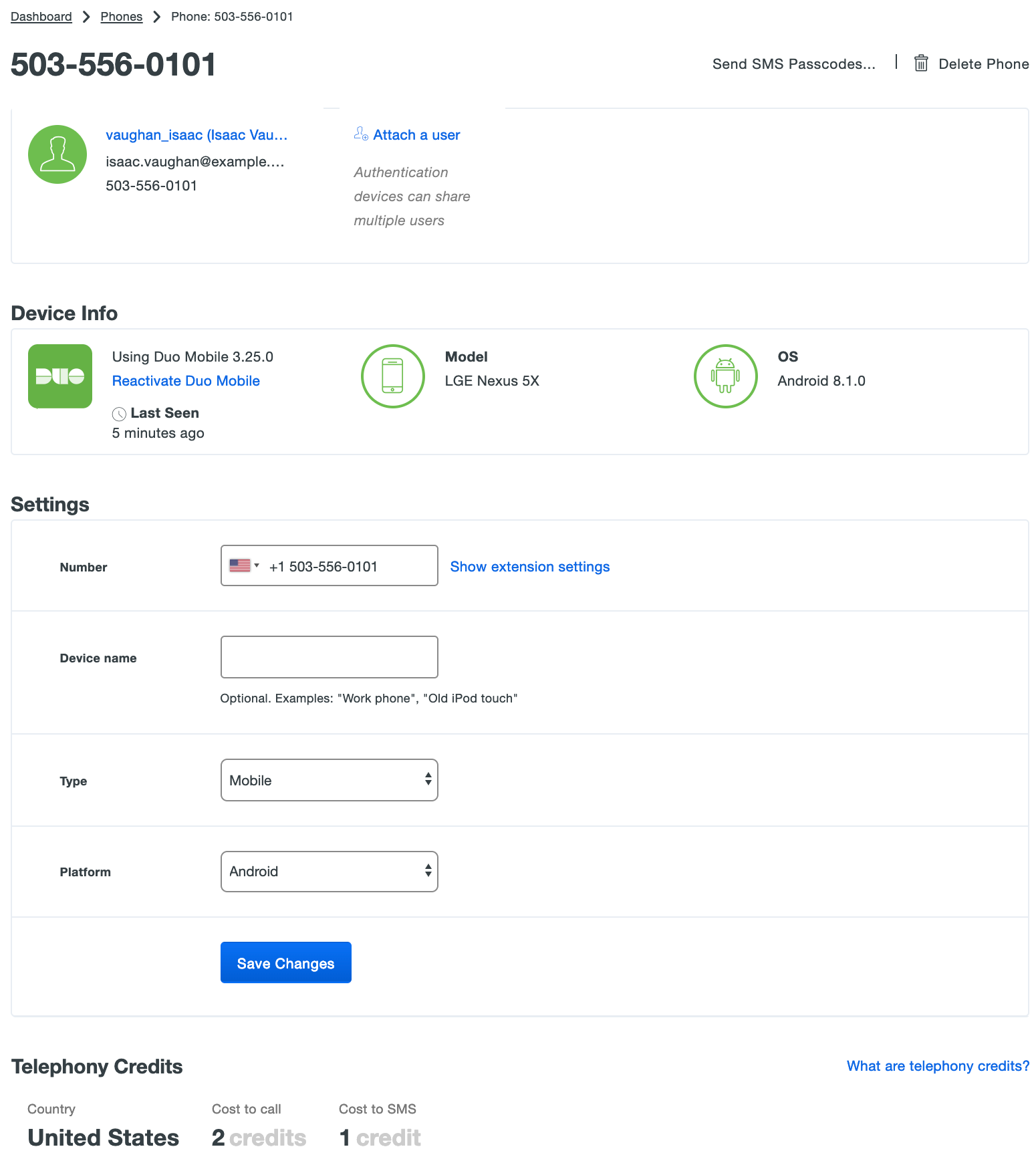 MFA Device Details