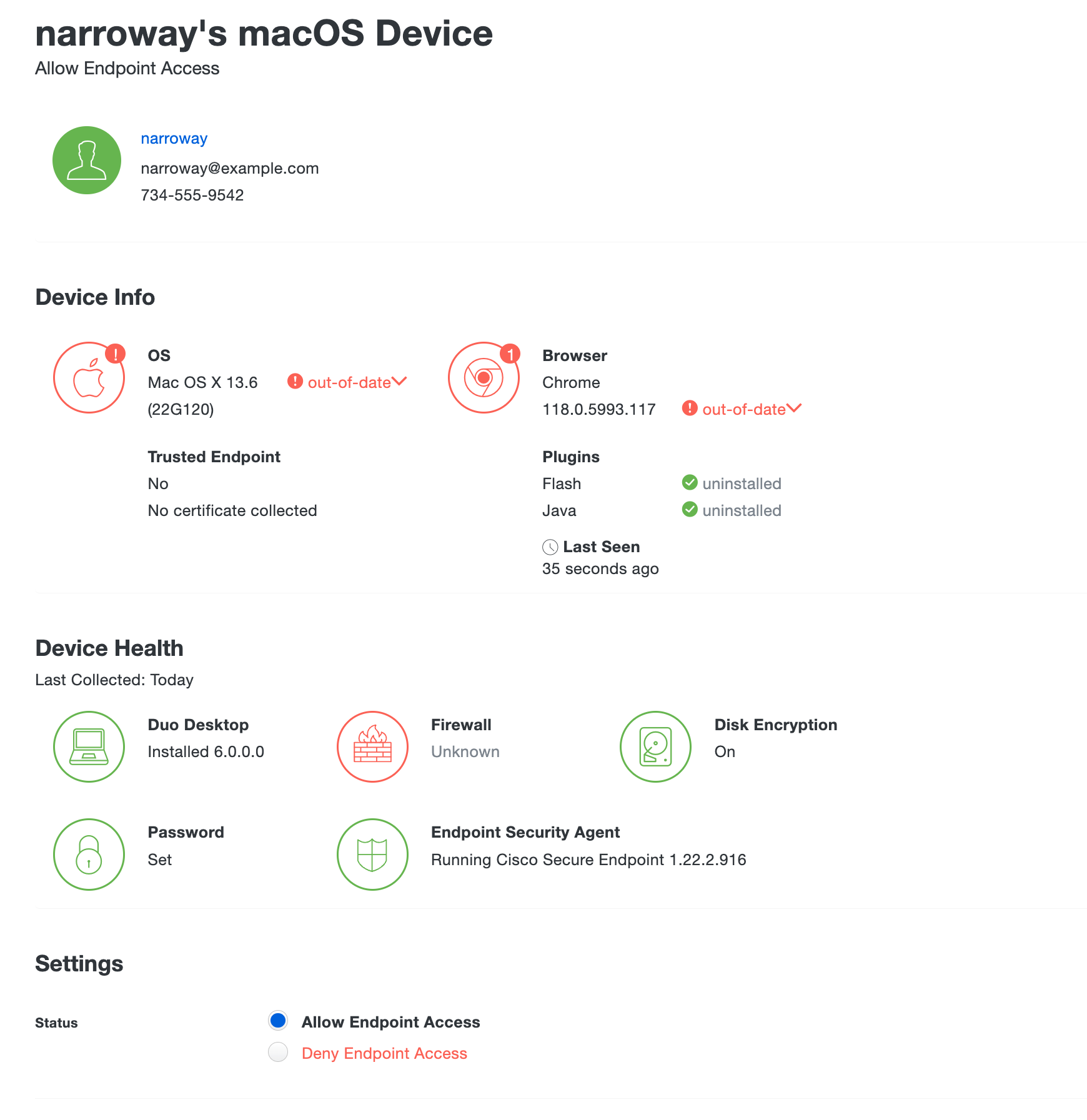 Duo Desktop Endpoint Details