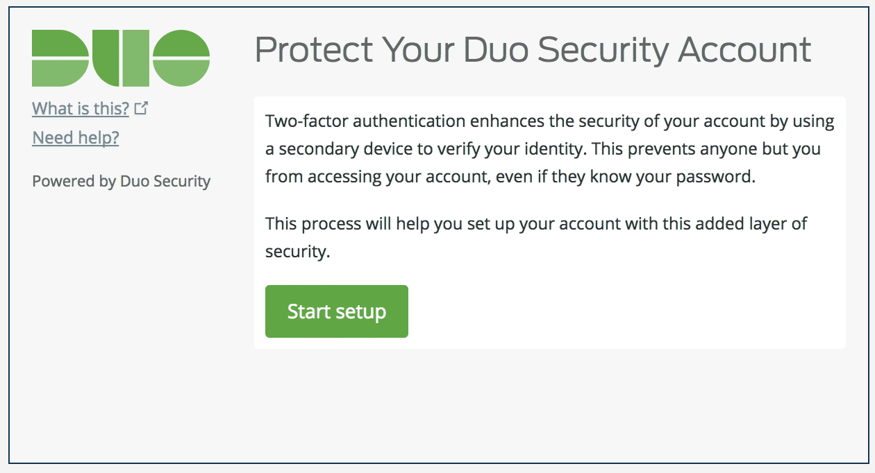 LastPass Duo Setup Enroll