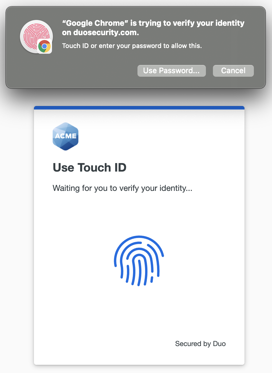 Chrome Touch ID Prompt