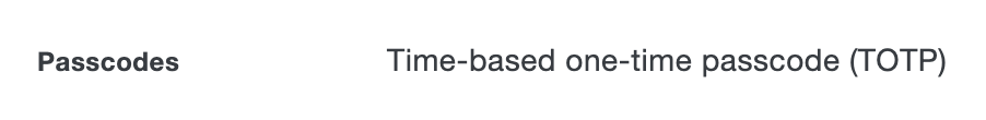 Duo Mobile Passcodes Setting TOTP Only